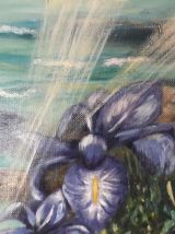Tableau - Peinture à l'huile - Les Iris
