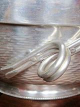 Légumier en aluminium martelé années 50/60 - Design Italien 