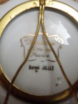Assiette Porcelaine Blanche- Limoges- Marcel Jarrey