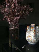 Bouquetière en faïence de Desvres 