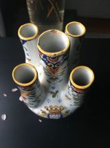 Bouquetière en faïence de Desvres 