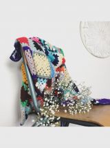 Couverture patchwork au crochet 