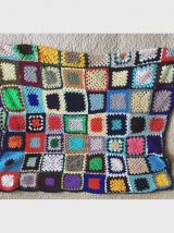 Couverture patchwork au crochet 
