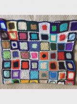 Couverture patchwork au crochet 