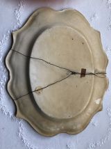 Grand plat en faience