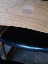 6 Chaises Baumann traineau 