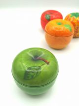 Lot 4 boites métal fruits