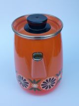 cafetière émaillée vintage français Aubecq