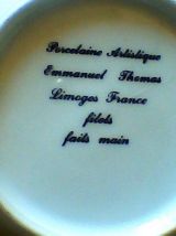 Assiète décorative porcelaine de limoges signée