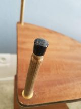 étagère d'angle en formica vintage et structure en métal 