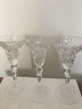 lot de 3 bougeoirs  en verre. Ils trouveront leur 