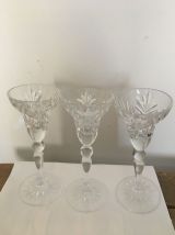 lot de 3 bougeoirs  en verre. Ils trouveront leur 