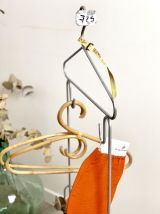 Ancien vestiaire de piscine métal bracelet jaune