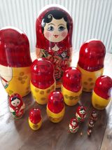 Grande poupée russe matriochka 15 pièces 