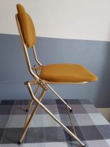 2 chaises vintage Eyrel couleur moutarde 