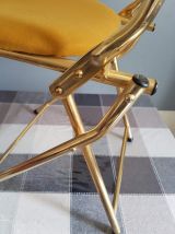 2 chaises vintage Eyrel couleur moutarde 