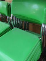 20 Chaises verte pomme vintage