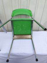 20 Chaises verte pomme vintage