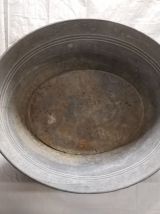 Grande bassine a fleurs en fer