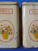 Lot  de  3 boites  en fer , vintage