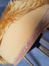 paire de chaises moumoute Pelfran en fourrure synthétique