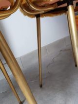 paire de chaises moumoute Pelfran en fourrure synthétique