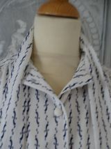 Vintage  1970 robe longue été  col lavaliere