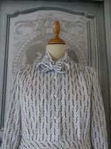 Vintage  1970 robe longue été  col lavaliere