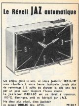 Réveil JAZ modèle DRILIC année 60
