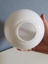 lampadaire  opalines pied métal chromé année 1974