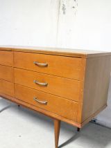Commode Enfilade vintage scandinave teck années 70