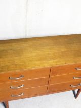 Commode Enfilade vintage scandinave teck années 70