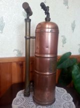 Pulvérisateur ancien Muratori Paris cuivre et laiton