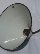 abat-jour, suspension  en acier  émaillé, vintage