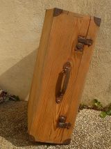 valise  en bois  ancienne , vintage
