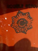 pichet vintage  en tole  émaillé