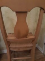 4  chaises en hêtre assise paille