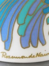 Vase rosenthal floral cylindrique porcelaine 