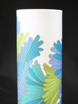 Vase rosenthal floral cylindrique porcelaine 