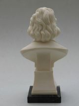 Buste chopin en marbre et poussière d albatre 