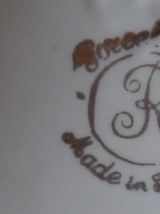 Service à liqueur vintage en porcelaine