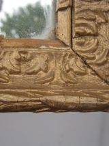 ancien miroir bois et suc doré