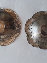 2 coupelles ou vide poches en métal 