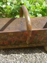 panier de  ferme ,vendanges, ancien , vintage