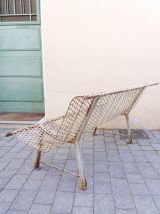 BANC EN METAL VINTAGE 40/50