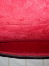 SAC-POCHETTE CUIR CAMEL VINTAGE 70S