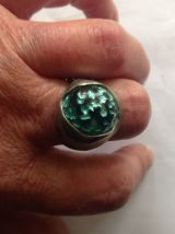 GROS CABOCHON TURQUOISE VINTAGE 90S