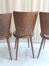 LOT DE 3 CHAISES VINTAGE BAUMANN "MODELE DOVE"