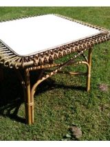 petite table rotin soleil