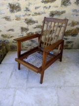 Fauteuil années 50 style scandinave 3 positions